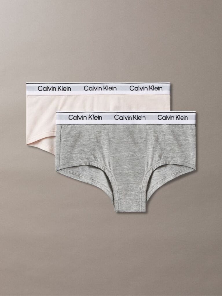 Multi 2 Pack Girls Hipster Panties - Icon Cotton Stretch  Girls