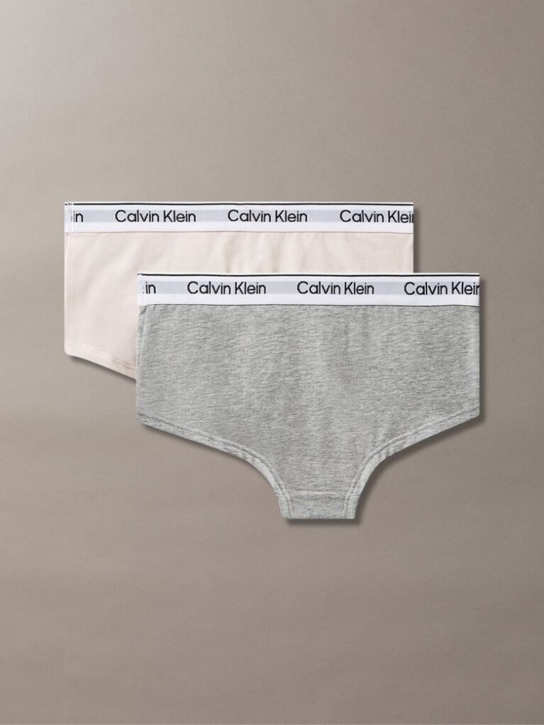 Multi 2 Pack Girls Hipster Panties - Icon Cotton Stretch  Girls
