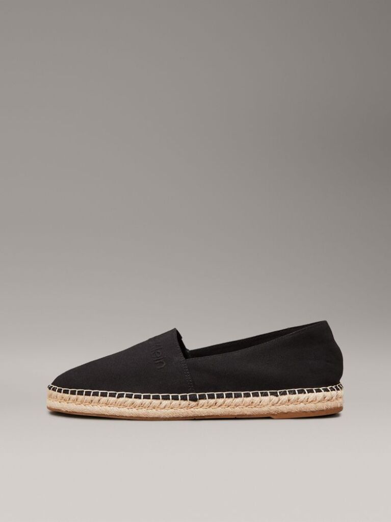 Black Canvas Espadrilles  Men