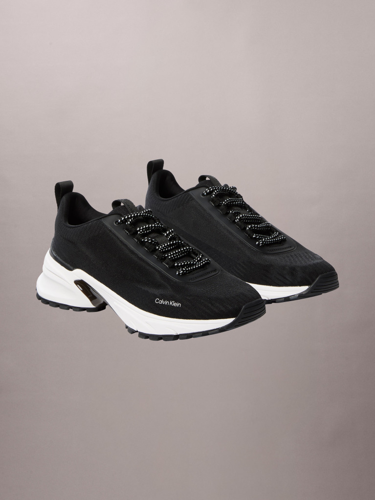 Black Trailblazer — Knit Mesh Runner Trainers  Men