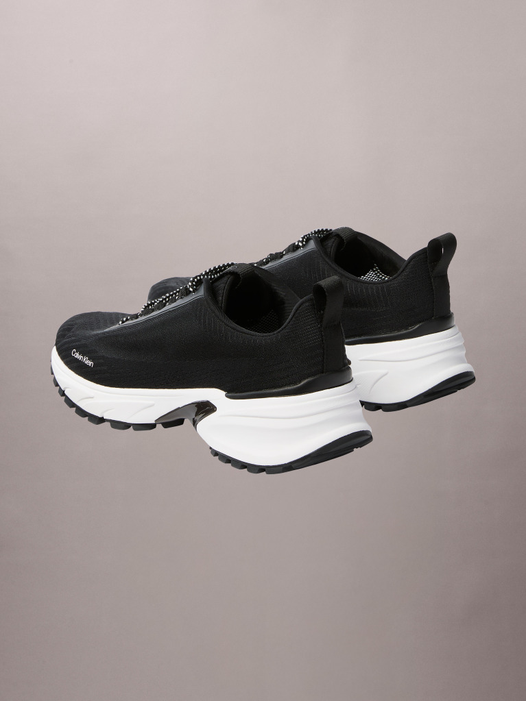 Black Trailblazer — Knit Mesh Runner Trainers  Men