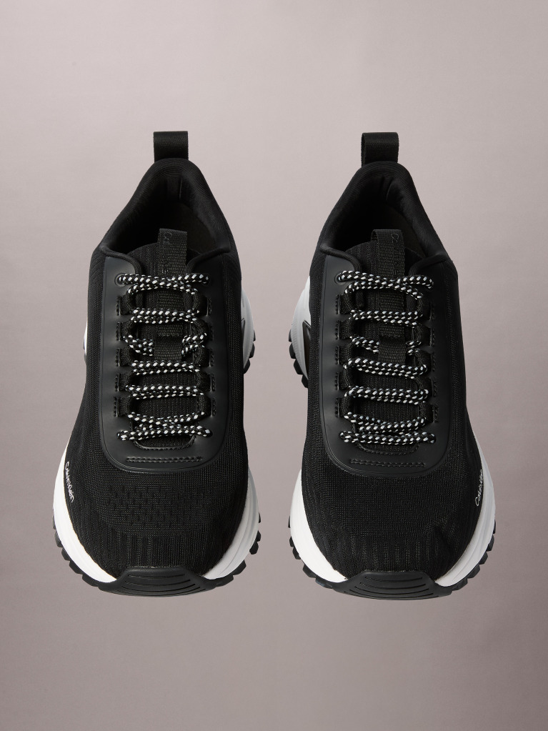 Black Trailblazer — Knit Mesh Runner Trainers  Men