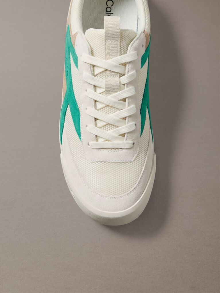 White CK KAY - Suede Runner Sneakers  Men