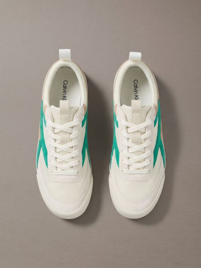White CK KAY - Suede Runner Sneakers  Men