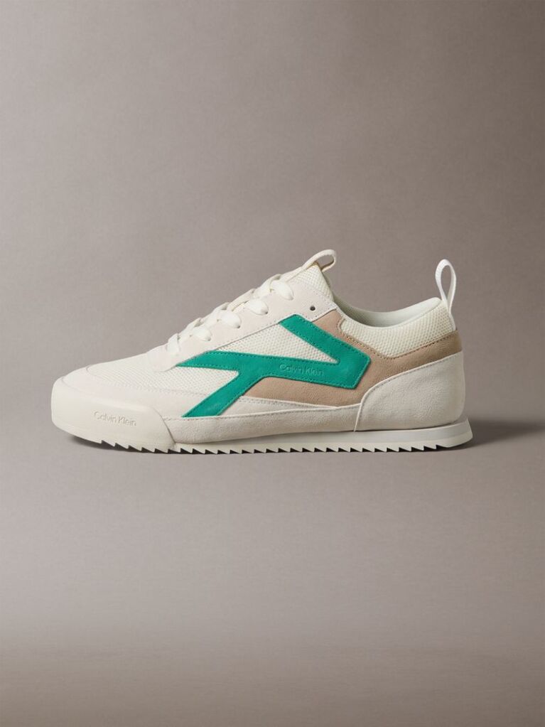 White CK KAY - Suede Runner Sneakers  Men