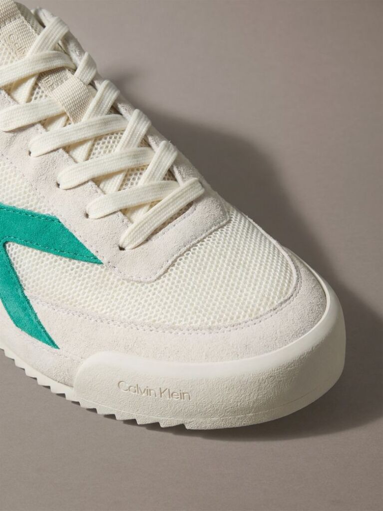 White CK KAY - Suede Runner Sneakers  Men