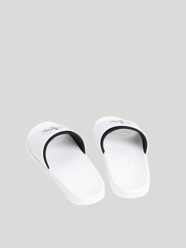White Norwich - Contoured Logo Sliders  Men