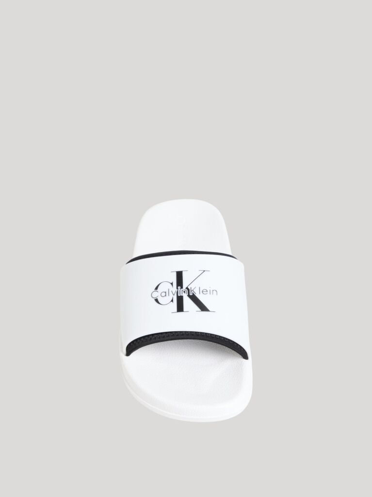 White Norwich - Contoured Logo Sliders  Men