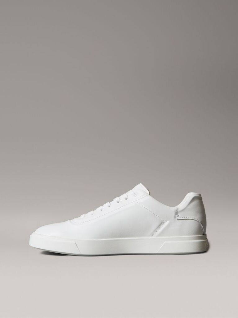 White Brooke - Leather Tonal Logo Trainers  Women