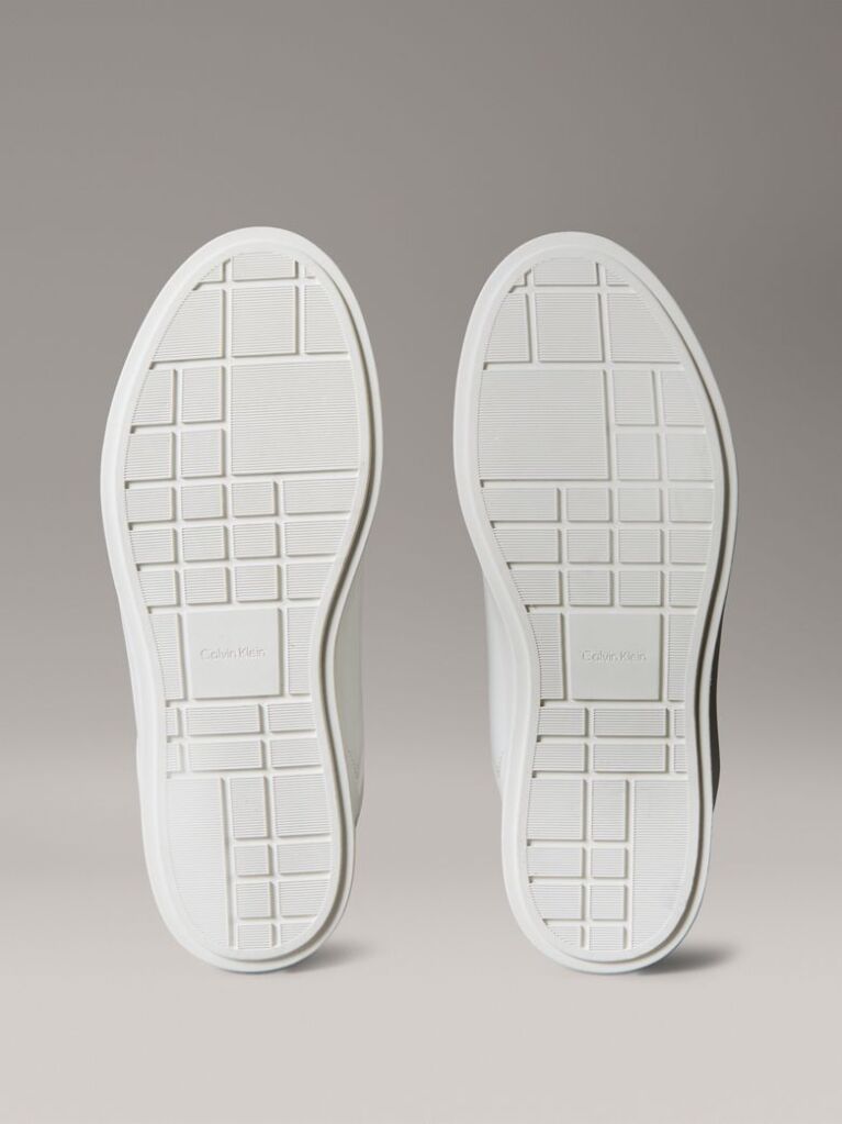 White Brooke - Leather Tonal Logo Trainers  Women