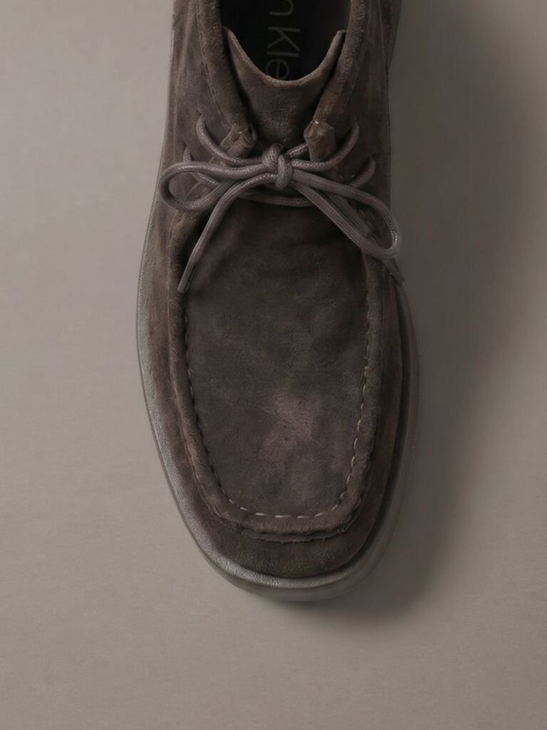 Brown Suede Platform Desert Boots  Women