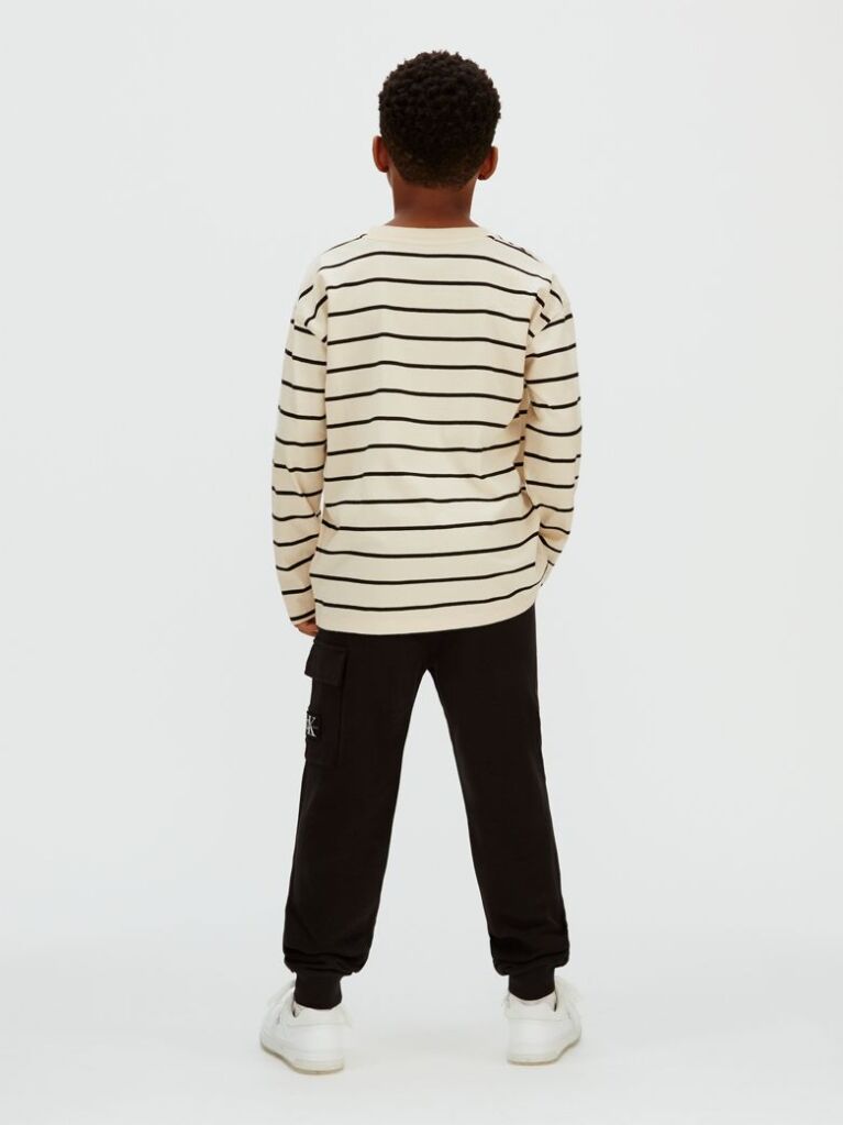 Black Relaxed Cargo Joggers  Boys