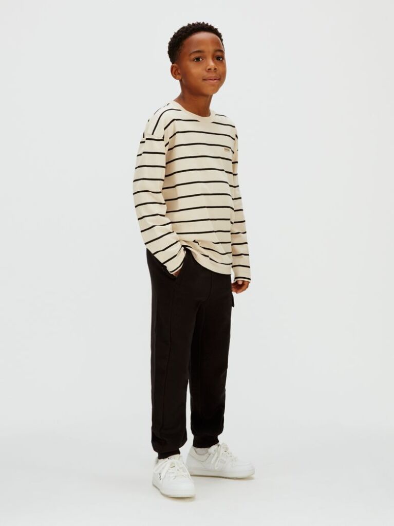 Black Relaxed Cargo Joggers  Boys