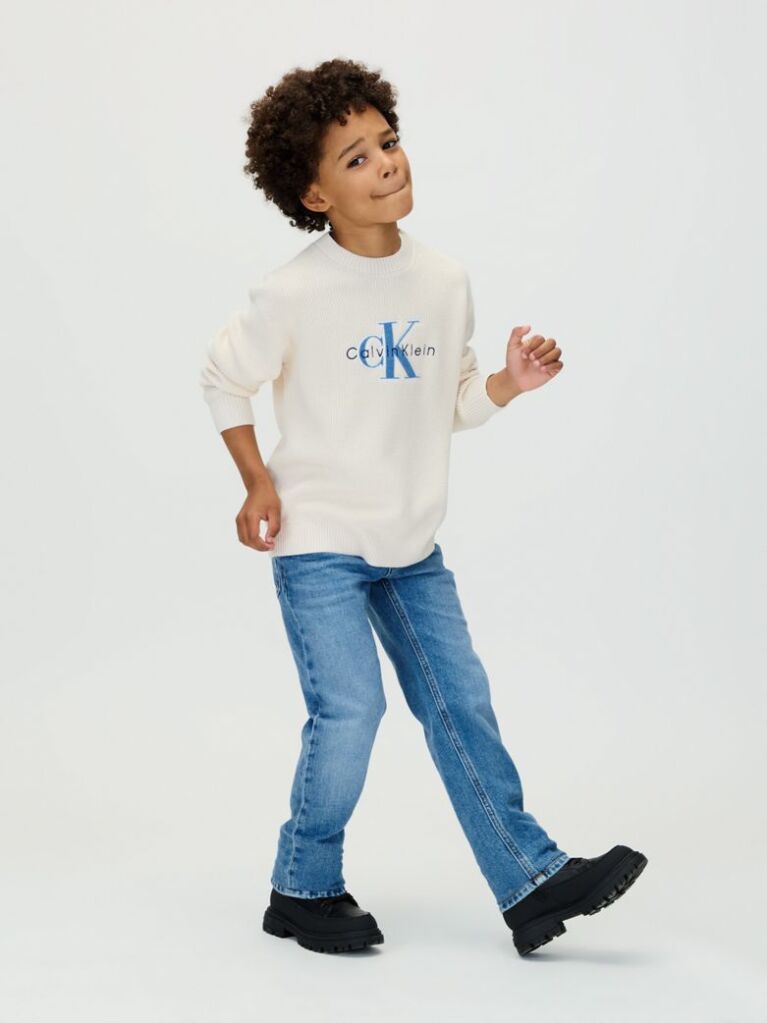 Denim Mid Rise Straight Jeans  Boys