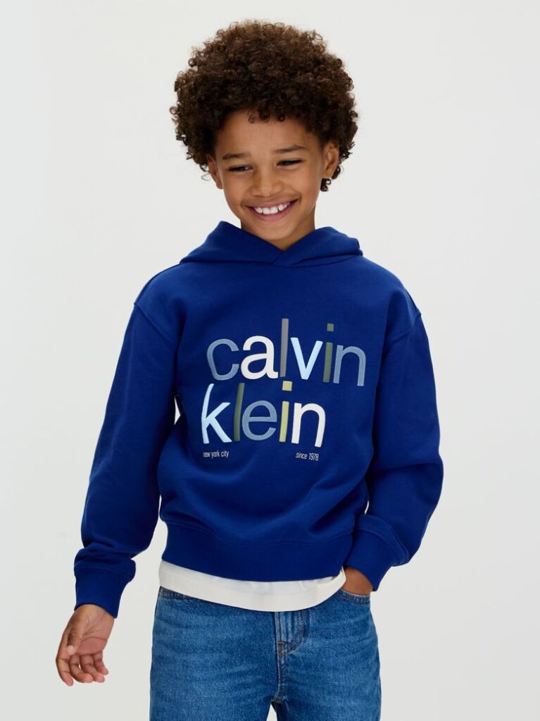 Blue Logo Hoodie  Boys