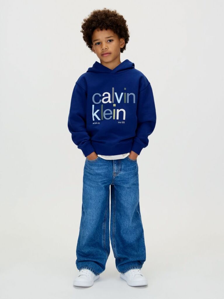 Blue Logo Hoodie  Boys