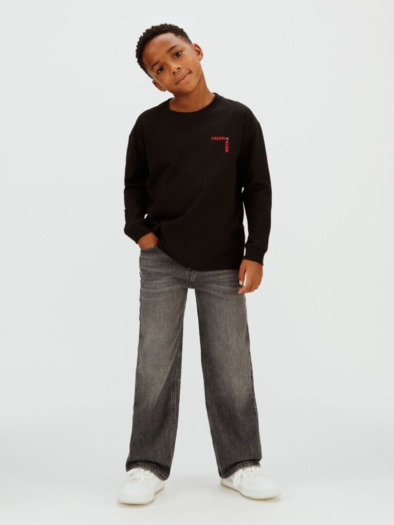 Black Relaxed Logo T-Shirt  Boys