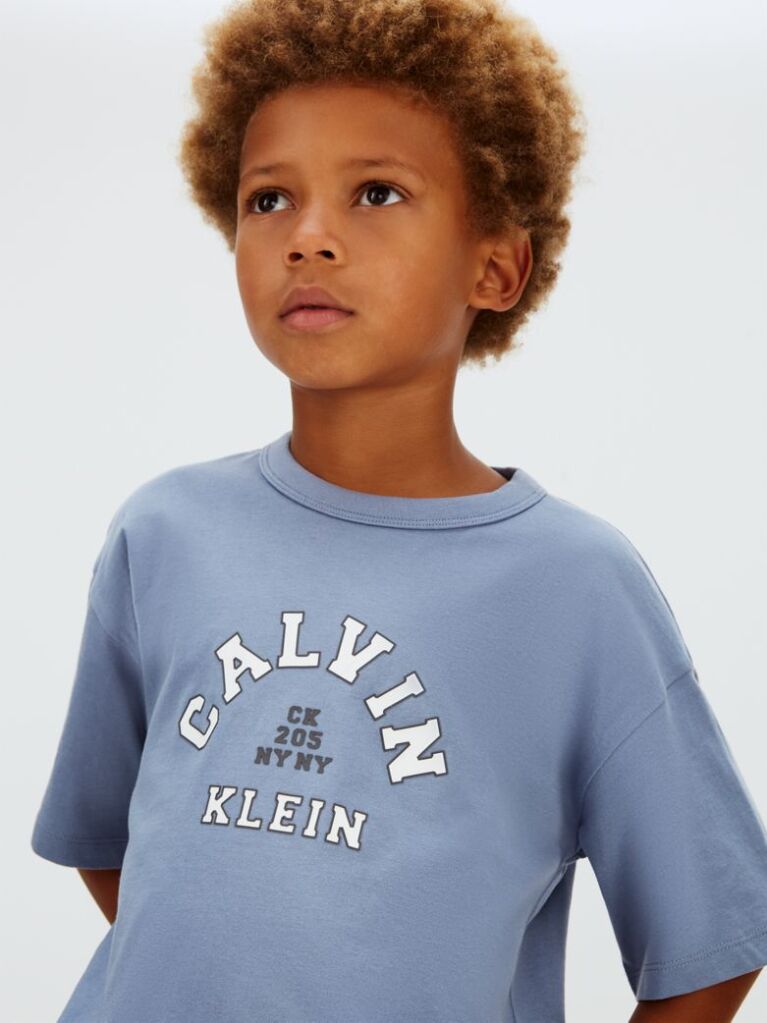 Blue Relaxed Varsity Logo T-Shirt  Boys
