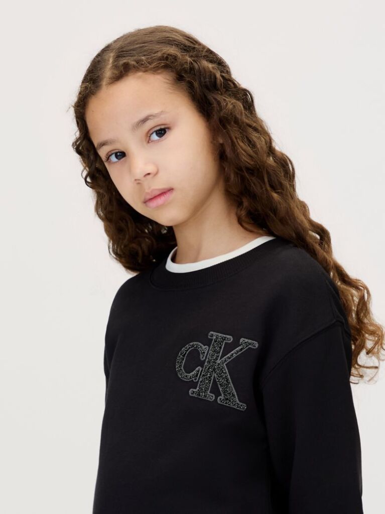 Black Sweatshirt Dress  Girls