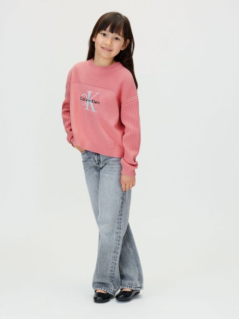 Pink Logo Jumper  Girls