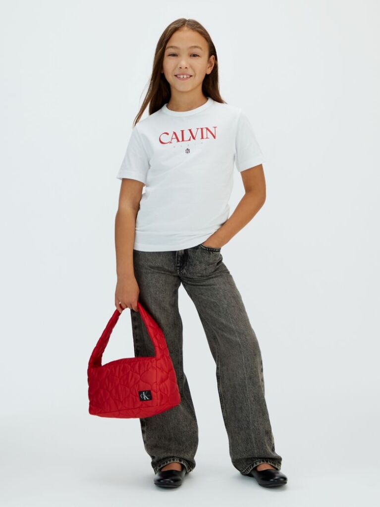 White Logo T-Shirt  Girls
