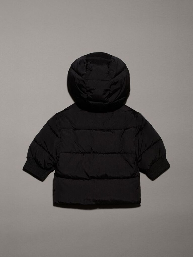 Black Newborn Hooded Puffer Jacket  Newborn