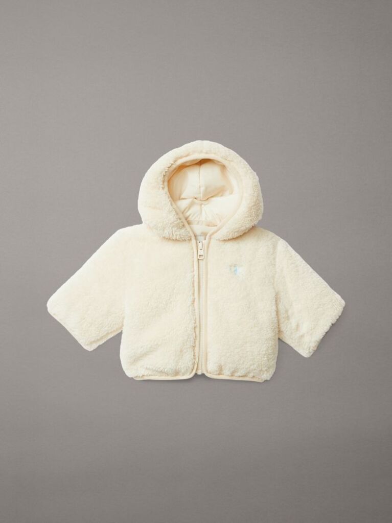Beige Newborn Teddy Jacket  Newborn