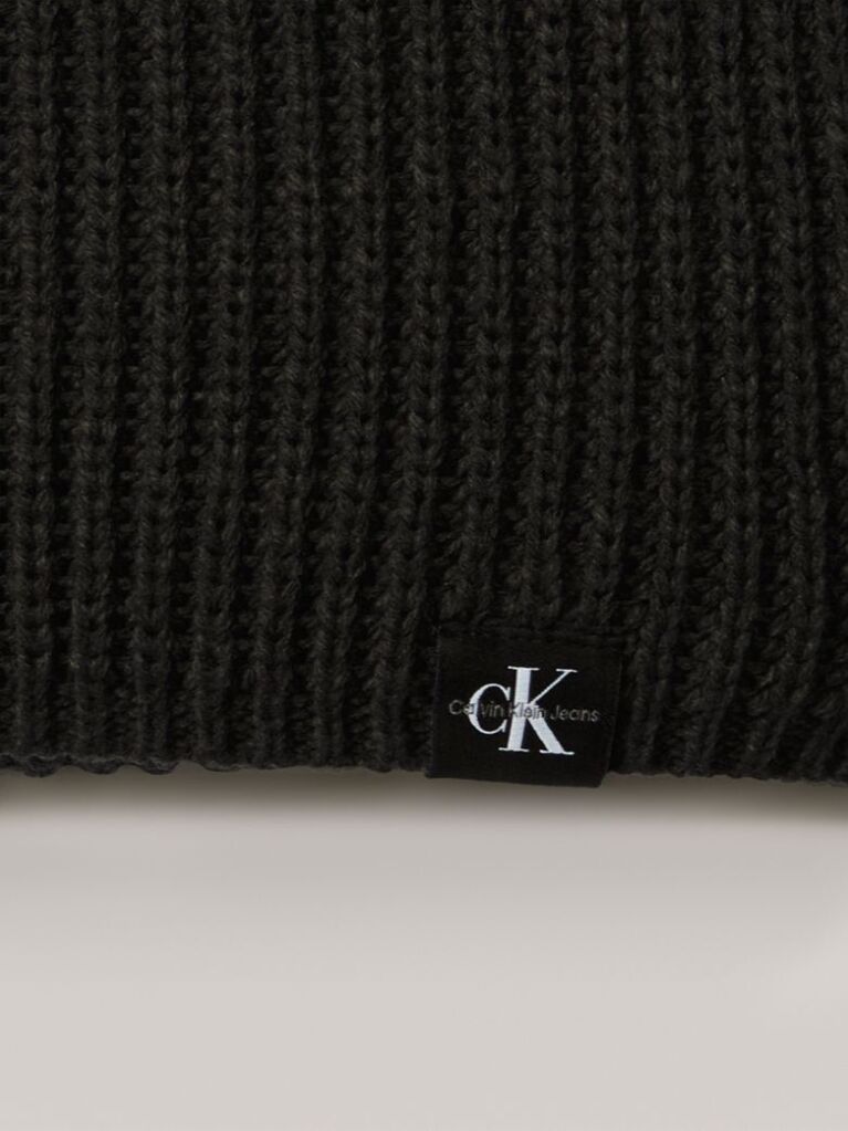 Black Kids' Scarf & Beanie Set  Kids Unisex