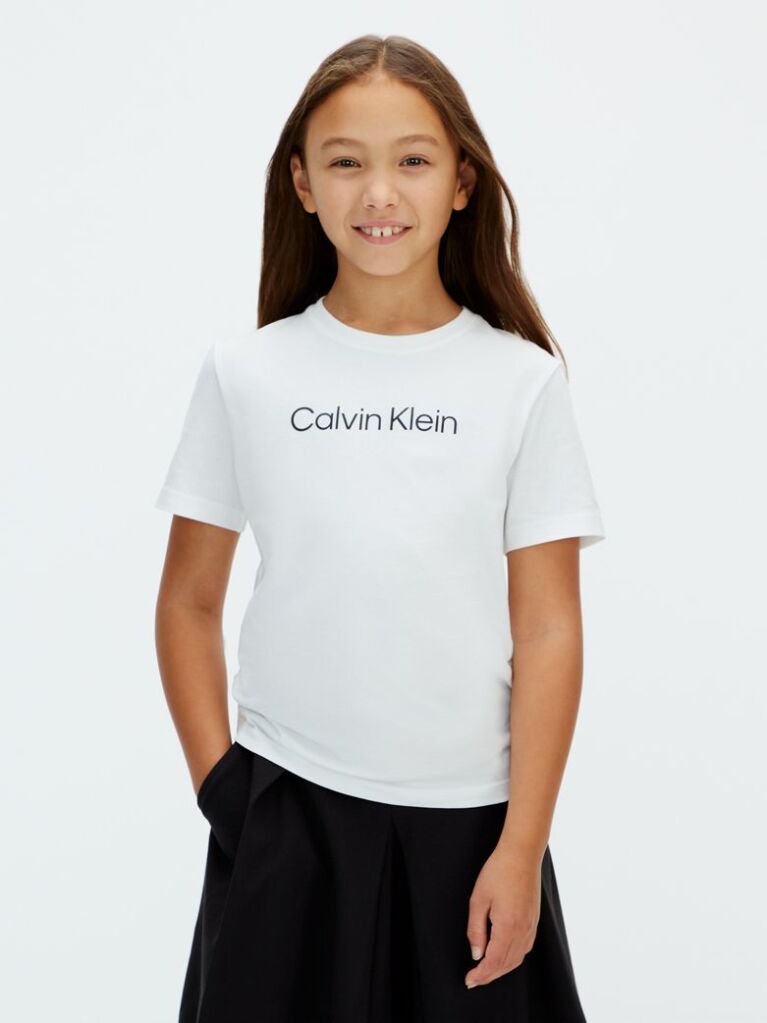 White Kids' Logo T-Shirt  Kids Unisex