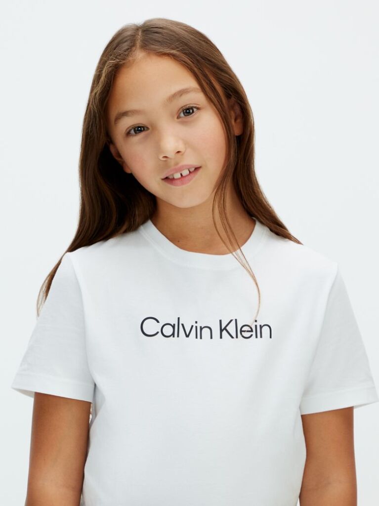 White Kids' Logo T-Shirt  Kids Unisex