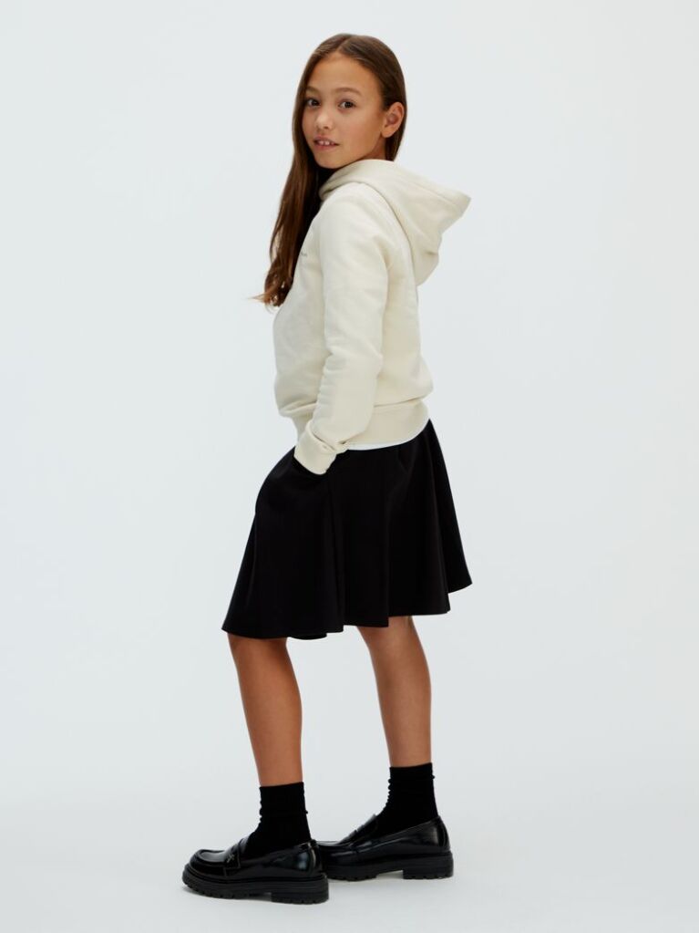 Beige Kids' Relaxed Hoodie  Kids Unisex