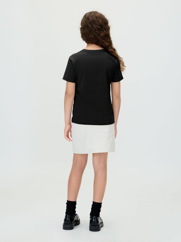 Black Kids' Logo T-shirt  Kids Unisex