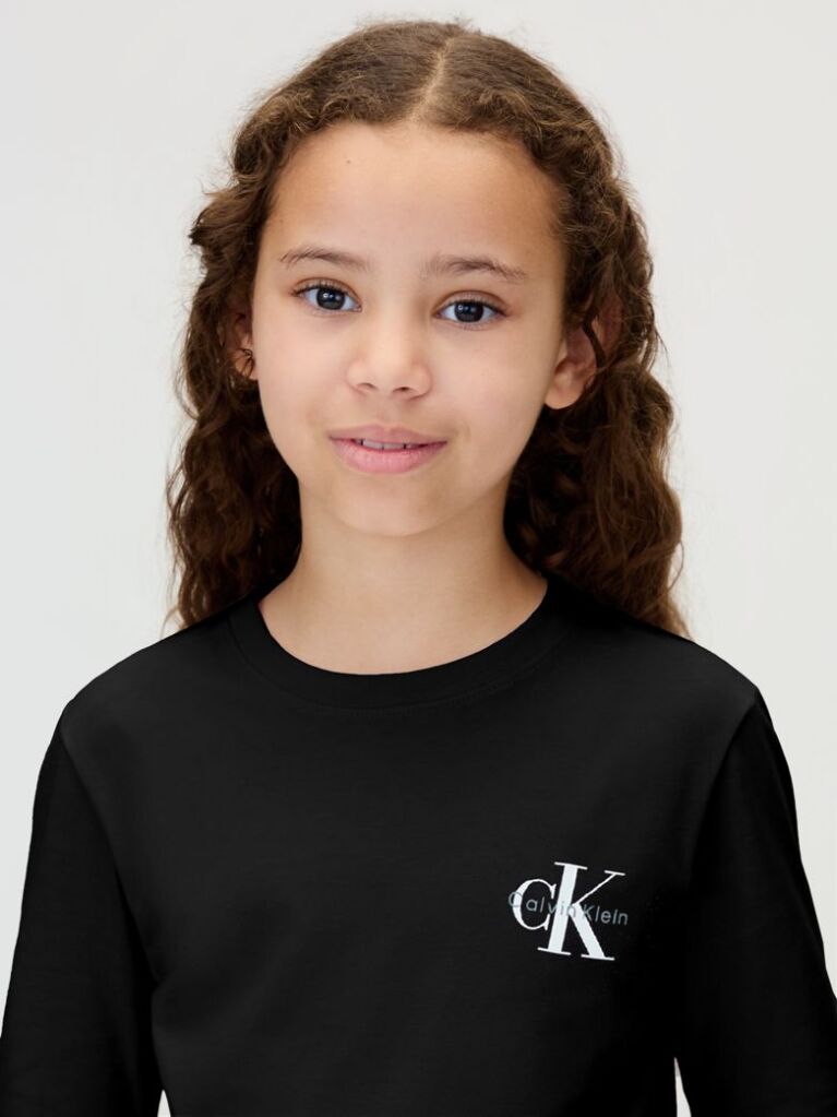 Black Kids' Long Sleeve T-shirt  Kids Unisex