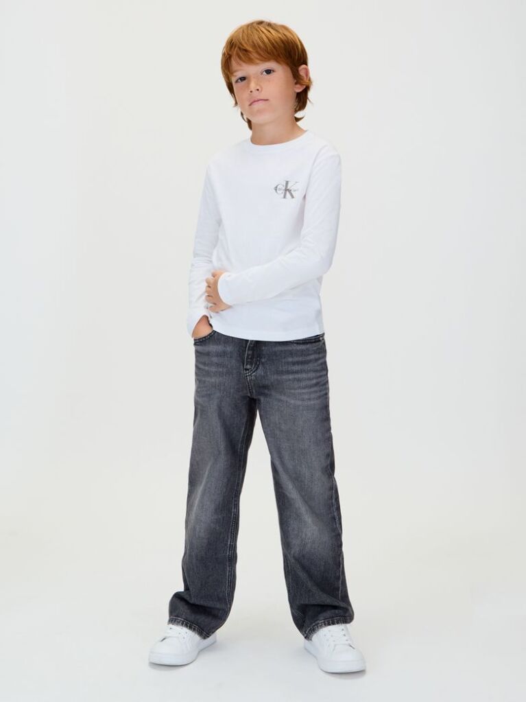 White Kids' Long Sleeve T-shirt  Kids Unisex