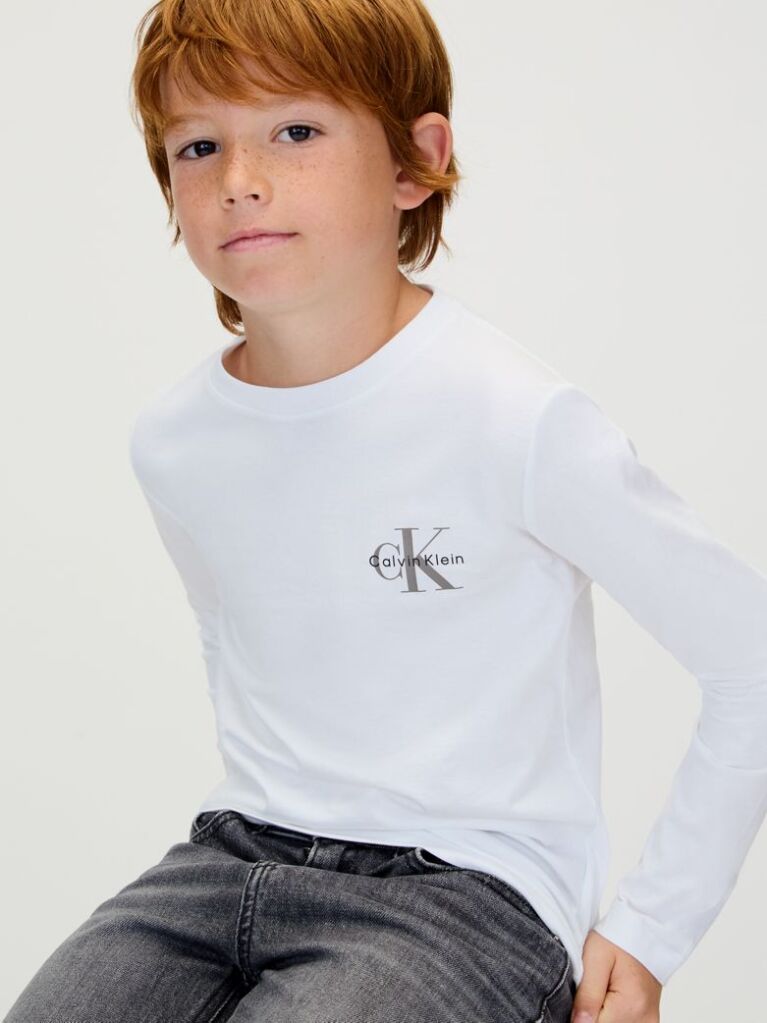 White Kids' Long Sleeve T-shirt  Kids Unisex