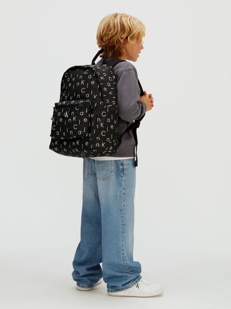 Black Kids' Logo Backpack  Kids Unisex