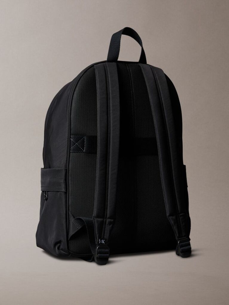 Black Kids' Nylon Backpack  Kids Unisex