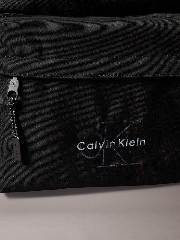 Black Kids' Nylon Backpack  Kids Unisex
