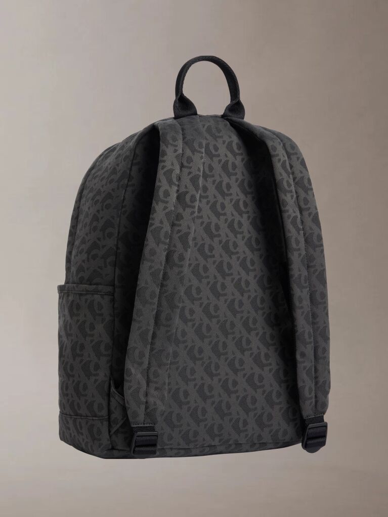 Black Kids' Monogram Logo Backpack  Kids Unisex