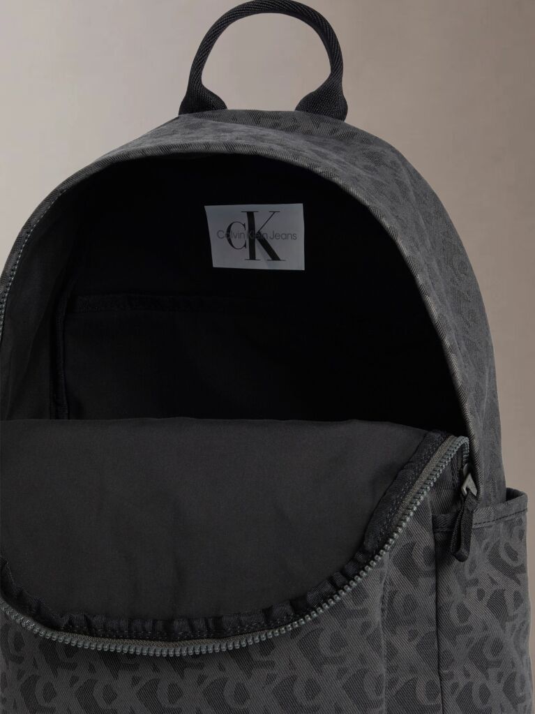 Black Kids' Monogram Logo Backpack  Kids Unisex