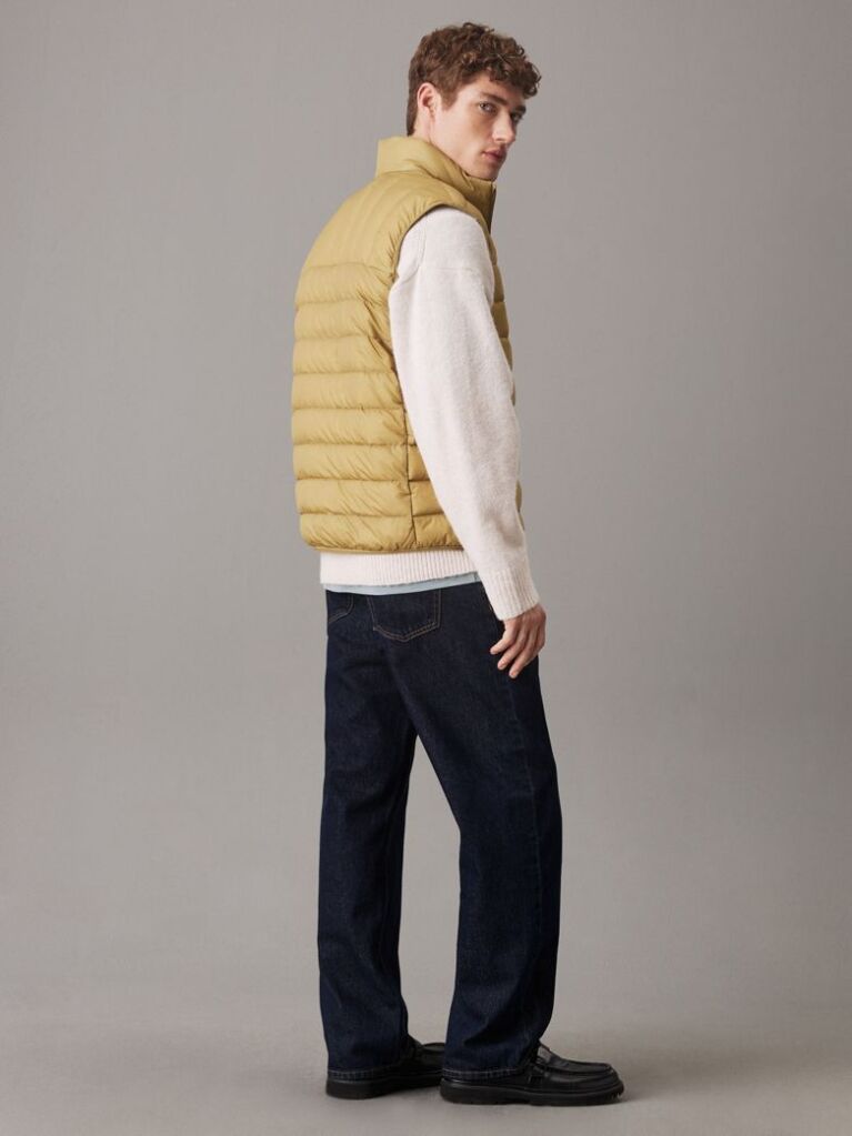 Green Lightweight Down Puffer Gilet  Men