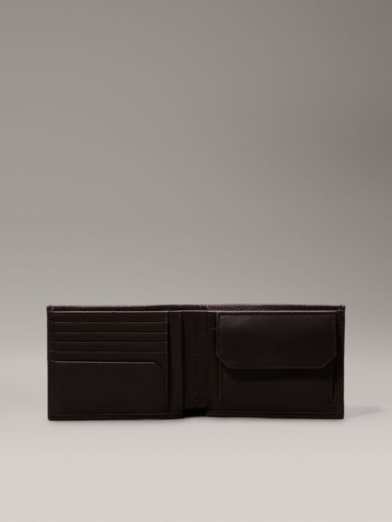 Brown Leather RFID Billfold Wallet  Men
