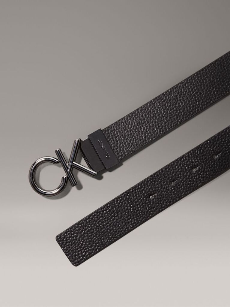 Multi Reversible Leather Logo Belt  Men