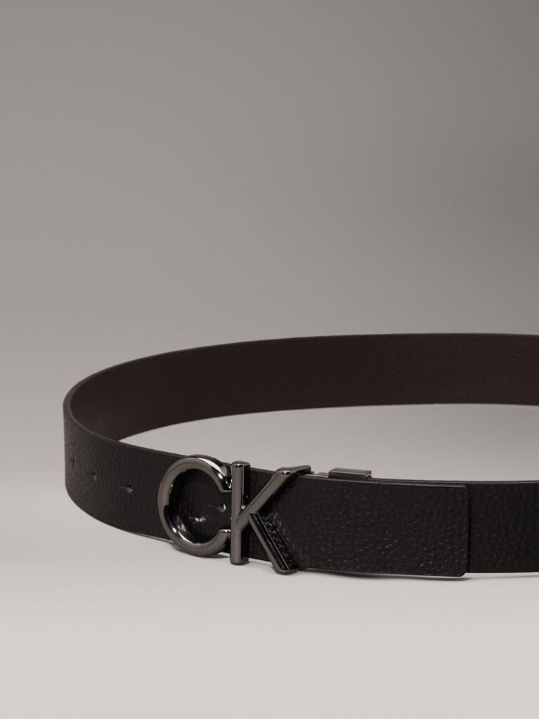 Multi Reversible Leather Logo Belt  Men