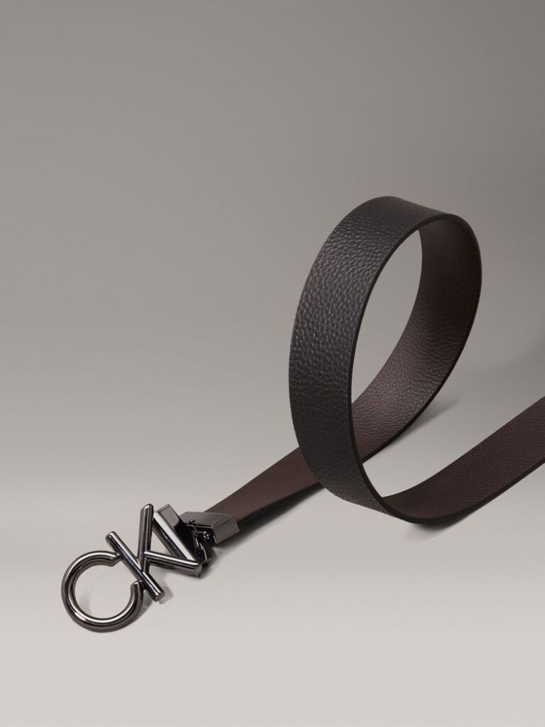 Multi Reversible Leather Logo Belt  Men