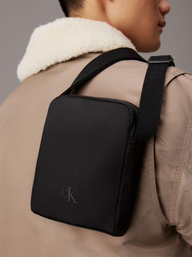 Black Reporter Bag  Men