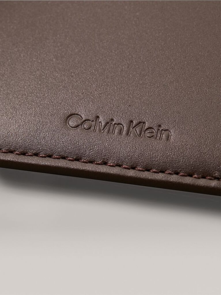 Brown Leather Cardholder  Men