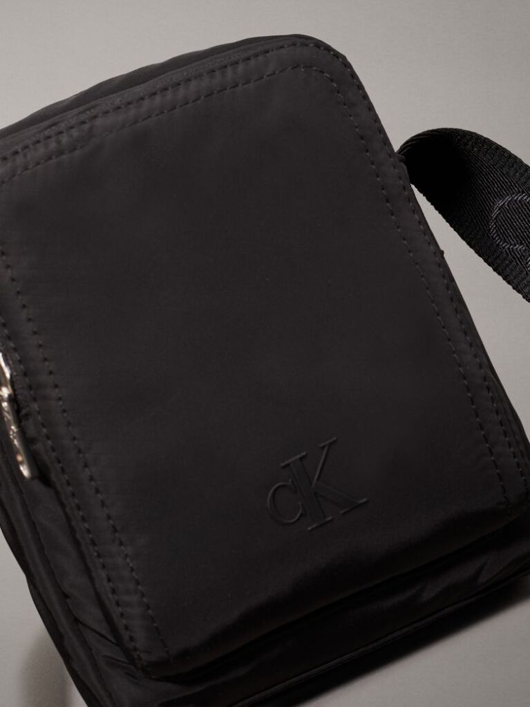 Black Small Reporter Bag  Men