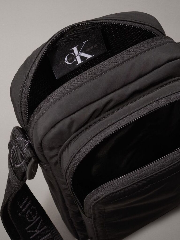 Black Small Reporter Bag  Men