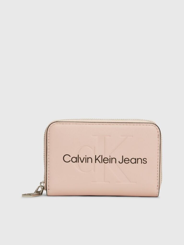 Pink Logo Zip Around Wallet  Women